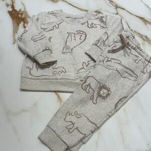 Carter’s Animal Print Toddler Sweatshirt and Joggers Set